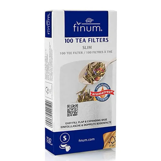 Finum Disposable Paper Tea Filter Bags for Loose Tea